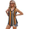 imageXIEERDUO Womens Lace V Neck Tank Tops Summer Spring Sleeveless Shirts Casual Flowy Clothes Trendy Outfits S3XLPrinted B