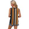 imageXIEERDUO Womens Lace V Neck Tank Tops Summer Spring Sleeveless Shirts Casual Flowy Clothes Trendy Outfits S3XLPrinted B