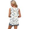 imageXIEERDUO Womens Lace V Neck Tank Tops Summer Spring Sleeveless Shirts Casual Flowy Clothes Trendy Outfits S3XLPrinted C
