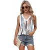 imageXIEERDUO Womens Lace V Neck Tank Tops Summer Spring Sleeveless Shirts Casual Flowy Clothes Trendy Outfits S3XLPrinted D