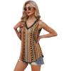 imageXIEERDUO Womens Lace V Neck Tank Tops Summer Spring Sleeveless Shirts Casual Flowy Clothes Trendy Outfits S3XLPrinted E