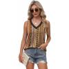 imageXIEERDUO Womens Lace V Neck Tank Tops Summer Spring Sleeveless Shirts Casual Flowy Clothes Trendy Outfits S3XLPrinted E