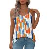 imageXIEERDUO Womens Tank Tops Spaghetti Strap Camisoles Eyelet Embroidery Scoop Neck TopsO Colorful