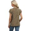 imageXIEERDUO Womens Tops V Neck Cap Sleeve Loose Fit Tee Shirts Summer Spring 2025 EyeletPrintedPrinted H