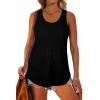 imageWomens Tank Tops Racerback Loose Shirts for Women Summer01black