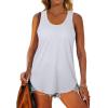 imageWomens Tank Tops Racerback Loose Shirts for Women Summer02white
