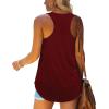 imageWomens Tank Tops Racerback Loose Shirts for Women Summer04burgundy
