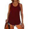 imageWomens Tank Tops Racerback Loose Shirts for Women Summer04burgundy
