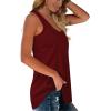 imageWomens Tank Tops Racerback Loose Shirts for Women Summer04burgundy