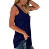 imageWomens Tank Tops Racerback Loose Shirts for Women Summer06navyblue