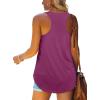 imageWomens Tank Tops Racerback Loose Shirts for Women Summer08purplered