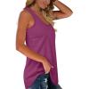 imageWomens Tank Tops Racerback Loose Shirts for Women Summer08purplered