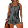 imageWomens Tank Tops Racerback Loose Shirts for Women Summer50black Tiedye