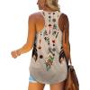 imageWomens Tank Tops Racerback Loose Shirts for Women Summer50feather Necklace