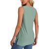 imageXIEERDUO Womens Tank Tops Sleeveless Eyelet Embroidery Summer Tops Dressy Casual Loose FitGreen