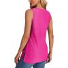 imageXIEERDUO Womens Tank Tops Sleeveless Eyelet Embroidery Summer Tops Dressy Casual Loose FitHot Pink