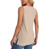 imageXIEERDUO Womens Tank Tops Sleeveless Eyelet Embroidery Summer Tops Dressy Casual Loose FitKhaki