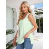 imageXIEERDUO Womens Tank Tops Sleeveless Eyelet Embroidery Summer Tops Dressy Casual Loose FitLight Green