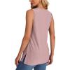 imageXIEERDUO Womens Tank Tops Sleeveless Eyelet Embroidery Summer Tops Dressy Casual Loose FitPink