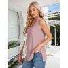 imageXIEERDUO Womens Tank Tops Sleeveless Eyelet Embroidery Summer Tops Dressy Casual Loose FitPink