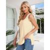 imageXIEERDUO Womens Tank Tops Sleeveless Eyelet Embroidery Summer Tops Dressy Casual Loose FitYellow