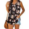 imageXIEERDUO Sleeveless Tops for Women V Neck Casual Summer Loose Fitting Tee Shirts S
