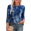 Patterned-blue Printed
