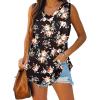 imageXIEERDUO Sleeveless Tops for Women V Neck Casual Summer Loose Fitting Tee Shirts S