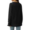 imageWomens Oversized Sweater 2023 Casual Fall Crewneck Long Sleeve Loose Fit Ribbed Knit Pullover Tops