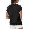 imageWomens Tops Summer Sweaters Short Sleeve Shirts Dressy Casual Basic Casual Cap Sleeve Tops Beach Vacation ClothesBlack