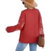 imageXIEERDUO Oversized Sweaters for Women Crewneck Long Sleeve Fuzzy Knit Warm Pullover SweaterBachristmas Elk