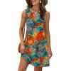 imageXIEERDUO Summer Dresses for Women 2025 Beach Vacation Clothes V Neck Button Sundresses with PocketsA Floral 02