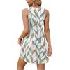 imageXIEERDUO Summer Dresses for Women 2025 Beach Vacation Clothes V Neck Button Sundresses with PocketsA Floral 04