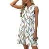 imageXIEERDUO Summer Dresses for Women 2025 Beach Vacation Clothes V Neck Button Sundresses with PocketsA Floral 04