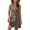imageXIEERDUO Summer Dresses for Women 2025 Beach Vacation Clothes V Neck Button Sundresses with PocketsA Floral 07