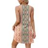 imageXIEERDUO Summer Dresses for Women 2025 Beach Vacation Clothes V Neck Button Sundresses with PocketsA Floral 08