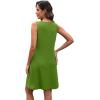 imageXIEERDUO Summer Dresses for Women 2025 Casual Dress V Neck Swimsuit Coverup Beach Vacation Clothes FashionAll Olive