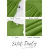 imageXIEERDUO Summer Dresses for Women 2025 Casual Dress V Neck Swimsuit Coverup Beach Vacation Clothes FashionAll Olive