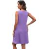 imageXIEERDUO Summer Dresses for Women 2025 Casual Dress V Neck Swimsuit Coverup Beach Vacation Clothes FashionAll Purple