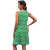 imageXIEERDUO Summer Dresses for Women 2025 Casual Dress V Neck Swimsuit Coverup Beach Vacation Clothes FashionGreen Plaid