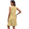 imageXIEERDUO Summer Dresses for Women 2025 Casual Dress V Neck Swimsuit Coverup Beach Vacation Clothes FashionYellow Floral