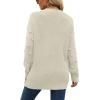 imageXIEERDUO Sweaters for Women Long Sleeve Chunky Knit Pullover Crewneck Sweatshirts