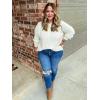 imageXIEERDUO Sweaters for Women Long Sleeve Chunky Knit Pullover Crewneck Sweatshirts