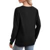 imageXIEERDUO Sweatshirts for Women Crew Neck Long Sleeve Basic Casual Tunic Tops for LeggingsAblack