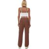imageXIEERDUO Womens 2024 Spring Summer Pants Casual Cargo Sweatpants Wide Leg High Waisted Trousers with 6 PocketA Coffee