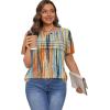 imageXIEERDUO Womens Pleated Tops Dressy Casual Short Sleeve TShirts Fashion Blouses Loose Curved Hem Long Tunic S3XLZ Multicolor