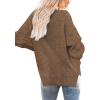 imageXIEERDUO Womens Turtleneck Long Sleeve Casual Loose Pullover Sweaters Tops