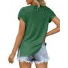 imageXIEERDUO Womens Summer Tops Casual V Neck T Shirts Short Sleeve Shirts Loose Fit Flowy01green