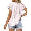 imageXIEERDUO Womens Summer Tops Casual V Neck T Shirts Short Sleeve Shirts Loose Fit Flowy03tie Dye