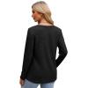 imageXIEERDUO Long Sleeve Shirts for Women Tunic Tops Casual Fall Tops Lightweight Sweaters 2024Black